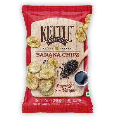 Kettle Studio Pepper & Vinegar Banana Chips 125g
