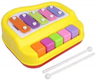 kettoby Xylophone for Kids Mini Piano toys for kids musical toy for kids 2in1  (Multicolor)