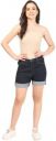 KEX Solid Women Denim Blue Denim Shorts...