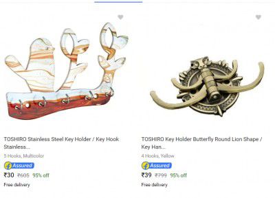 Key Holders from ₹30 | Up to 95% off