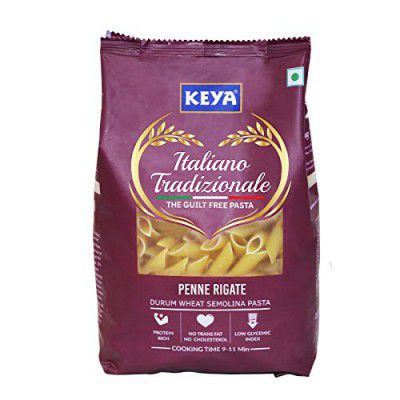 Keya 100% Durum Wheat Penne Rigate Pasta, 500g