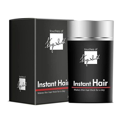Keya Seth Aromatherapy, Instant Hair Black- Hair Building Fibers for Thinning, Thickening for Fuller Hair & Hair Loss Concealer 20gm