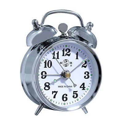 KEYPOWER Alarm Clock Mechanical Wind Twin Bell Double Bell