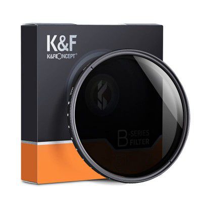K&F Concept 77mm ND2-ND400(1-9 Stop) Filter, Variable ND Filter(Neutral Density)