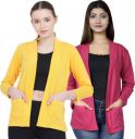 KG Best Collection  Women Full Sleeve Pink Shrug...