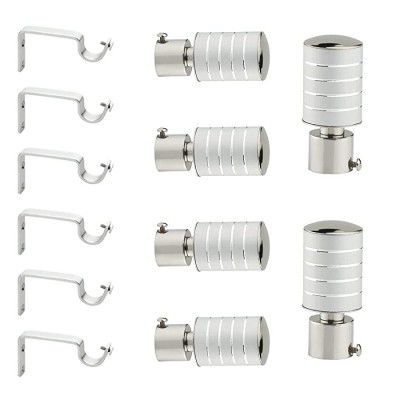 KGL Stainless Steel Curtain Bracket Finials 