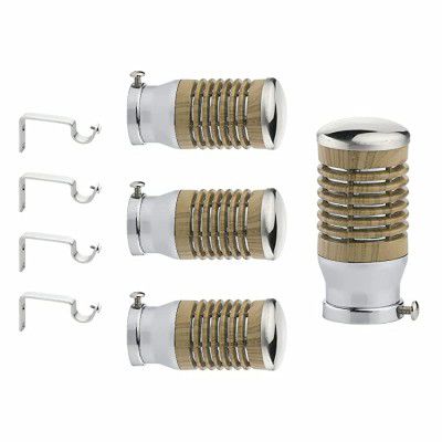 KGL Stainless Steel Curtain Bracket Finials 