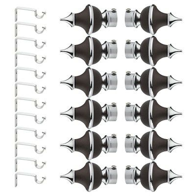 KGL Stainless Steel Curtain Bracket Finials 