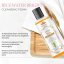 Khadi 100% Pure Natural & Herbal Rice Water Bright Foaming Face Wash - 200ml | Face Wash for Glowing Skin | Cleanser for Uneven Skin Tone | Korean Skin Care, For Oily skin...