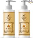 Khadi Ark Almond Moisturizing Body Lotion For Soft Touch, Smoother Glowing Skin (Pack of 2, 300 ML Each) (600 ml)...