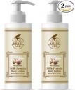 Khadi Ark Milk Protein Body Lotion with Almond, Shea Butter, Cocoa Butter & Vitamin C - For Dry Skin (Combo of 2) (600 ml)...