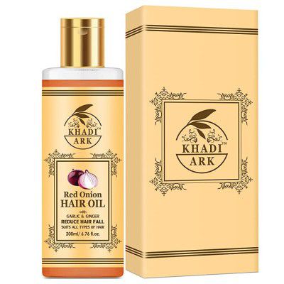 Khadi ArK Onion Oil for Hair with with Bhringraj, Jatamasi & Ginger & Garlic - 200 ML