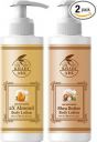 Khadi Ark Shea Butter Body Lotion & Almond Body Lotion|Enriched with Cocoa Butter For Smoother softer Skin|UV Rays Protection (Pack of 2, 300 ML Each) (600 ml)...