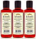 Khadi Herbal 100% Pure & Natural Red Onion Shampoo l For Hair Growth & Control Hair Losses 630Ml (Pack Of 3)....