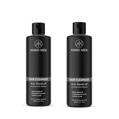 Khadi Men Anti-Dandruff Hair Shampoo Pack of 2