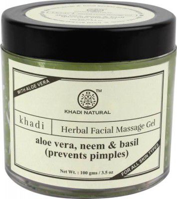 KHADI NATURAL Aloevera , Neem & Basil Face Massage Gel (100 g)