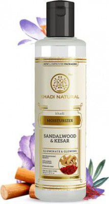 KHADI NATURAL AYURVEDIC SANDALWOOD KESAR MOISTURISER  (210 ml)
