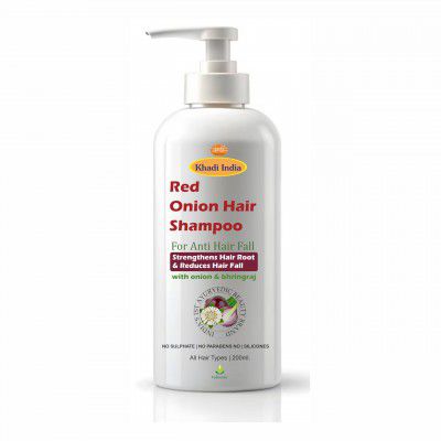 Khadi Natural Red Onion & Bhringraj Shampoo - 200ml.