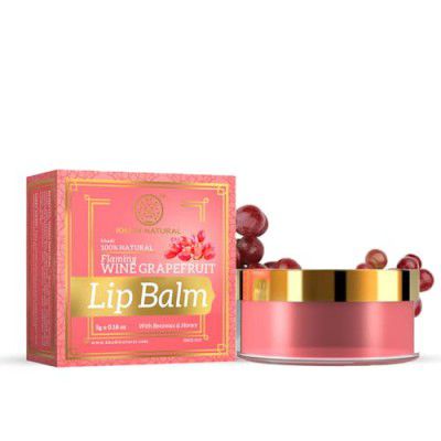 Khadi Natural Wine Grapefruit Lip Balm with Beeswax and Shea Butter - 5g