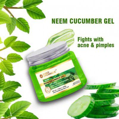 khadi ORGANIQUE Neem Cucumber Face Massage Gel Reduces Acne, Pimples&Moisturizes Skin Naturally  (200 g)