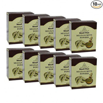 Khadi Pure Multani Mitti - 80 ml (Pack of 10)