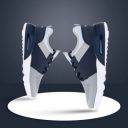 Khadims  Contrast Training & Gym Shoes For Men  (Grey, Dark Blue , 9)...
