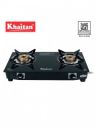 Khaitan Black 2 Burner BP Nano Premium MS Glass Manual Gas Stove...