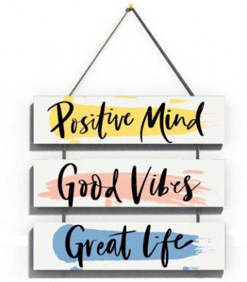 Khatu Crafts Positive Mind (Multicolor)