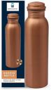 KHC 100% Pure Copper Water Bottle Handcrafted | 34 Oz 1 Litter Copper Water Vessel - Drink More Water Bottle in many Patterns– Large -Leak Proof - Smooth Finish (Plain Matt Copper Bottle)...
