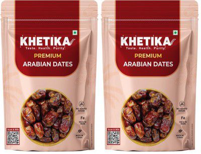 Khetika Premium Arabian Date 500g | Khajur (Pack of 2)