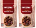 Khetika Premium Arabian Date 500g | Khajur (Pack of 2)...