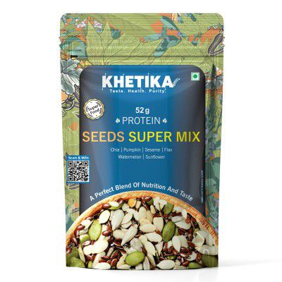 Khetika Super Seeds Mix 200g I 52g Rich Protein Superfood I Contains Pumpkin, Sunflower