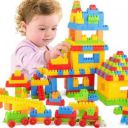 KHUSH Learning Building Blocks with Wheels,100 pcs for Creativity and Imagination Development of Kids...