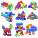 KHUSH Unbreakable New Building Block Set for 3-8 Years Old Kids Boys & Girls,50+ Piece ( Random Color Building Block Toys )...