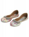 Kiana Women's Light Pink Embellished Rexine PVC Sole Bellies - LF004-LPNK...