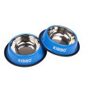 Kibbo Premium Safe & Healthy Rust & Scratch Resistant Non-Slip Stainless Steel Dog and Cat Food and Water Bowl | for Small, Medium, Large Pets Light Weight | Pack of 2 | Green...