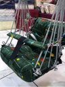 Kicchipai Cotton Julla Chair for Kids Babys Children Folding and Washable 1-8 Years with Safety Belt - Home, Garden Jhula for Babies | Child Hanging Julla for Home (Multicolor Swings)...