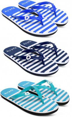 Kick up Women Slippers (Multicolor , 7)