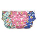 Kidbea Reusable Cloth Diaper | Assorted Freesize, Washable Diapers for Baby 3 Months -3 Years | Stay Dry (Coco, Floral, Blue)...