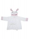 Kiddery Bunzy | Bath Towel for New born baby | Hooded Blanket Wrapper | Cotton | Cute Rabbit Design| | Girl | 0-12m | White + Pink...