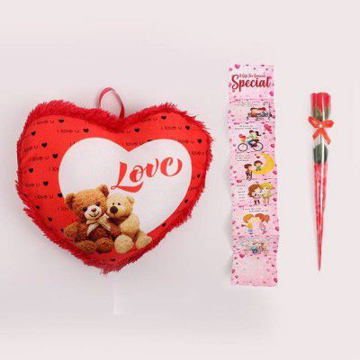 Kiddie Castle Love Heart Cushion With Greeting 