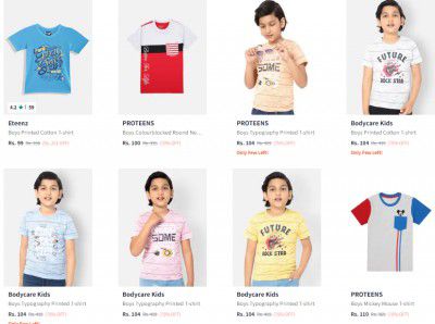 Myntra | Kids Clothing Starts @99| For Boys