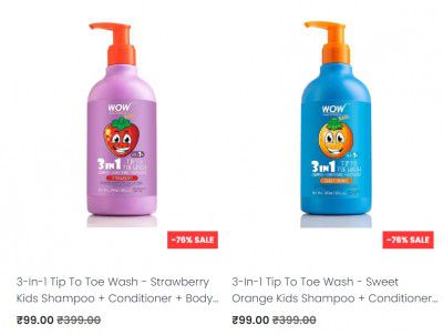 wow: Kids Flash Sale At Flat ₹99