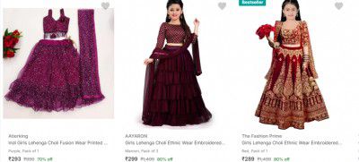 Kid's Lehenga Choli from ₹259