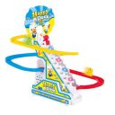 Kids Mandi Duck Roller Coaster Slide Toy Set | 3 Cute Ducklings Climbing Stairs automatically with Lights & Music | Electric Duck Chasing Race Track Set | Small ducks climbing stairs toy set...