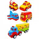 Kids Mandi® Friction Powered Vehicle Toy Set for Kids Car, Truck, Bus & Aeroplane Toy – Exclusive Vehicle Collection | Educational & Imaginative Play for Boys & Girls...