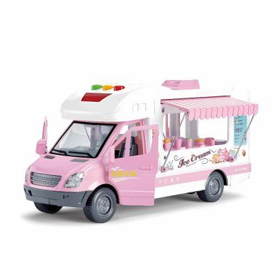 Kids Mandi® Ice Cream Construction Play Set | Imaginative Building Blocks with Pretend Ice Cream Accessories | Educational Creative Toy | Multicolour Gift for Boys & Girls