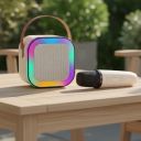 Kids Mandi Mini Karaoke Machine for Kids | Portable Bluetooth Speaker with Wireless Microphone...