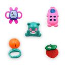 Kids Mandi Non Toxic Plastic Colourful Lovely Attractive Baby Rattle & Teether Toys Set of 6 Pcs (Multicolour)...