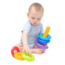 Kids Mandi Smiley Stacking Toys Coloring Teddy Bear Face Rings for Kids 7 Ring Multi Color, ...